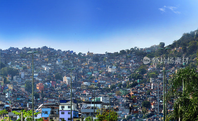 贫民窟Rocinha，里约热内卢de Janeiro